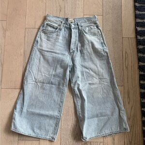 Citizens of humanity, Light Blue Wide-Leg Crop Jeans
